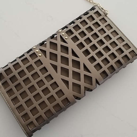 Laser Cut Crossbody Clutch Purse - Picture 4 of 6